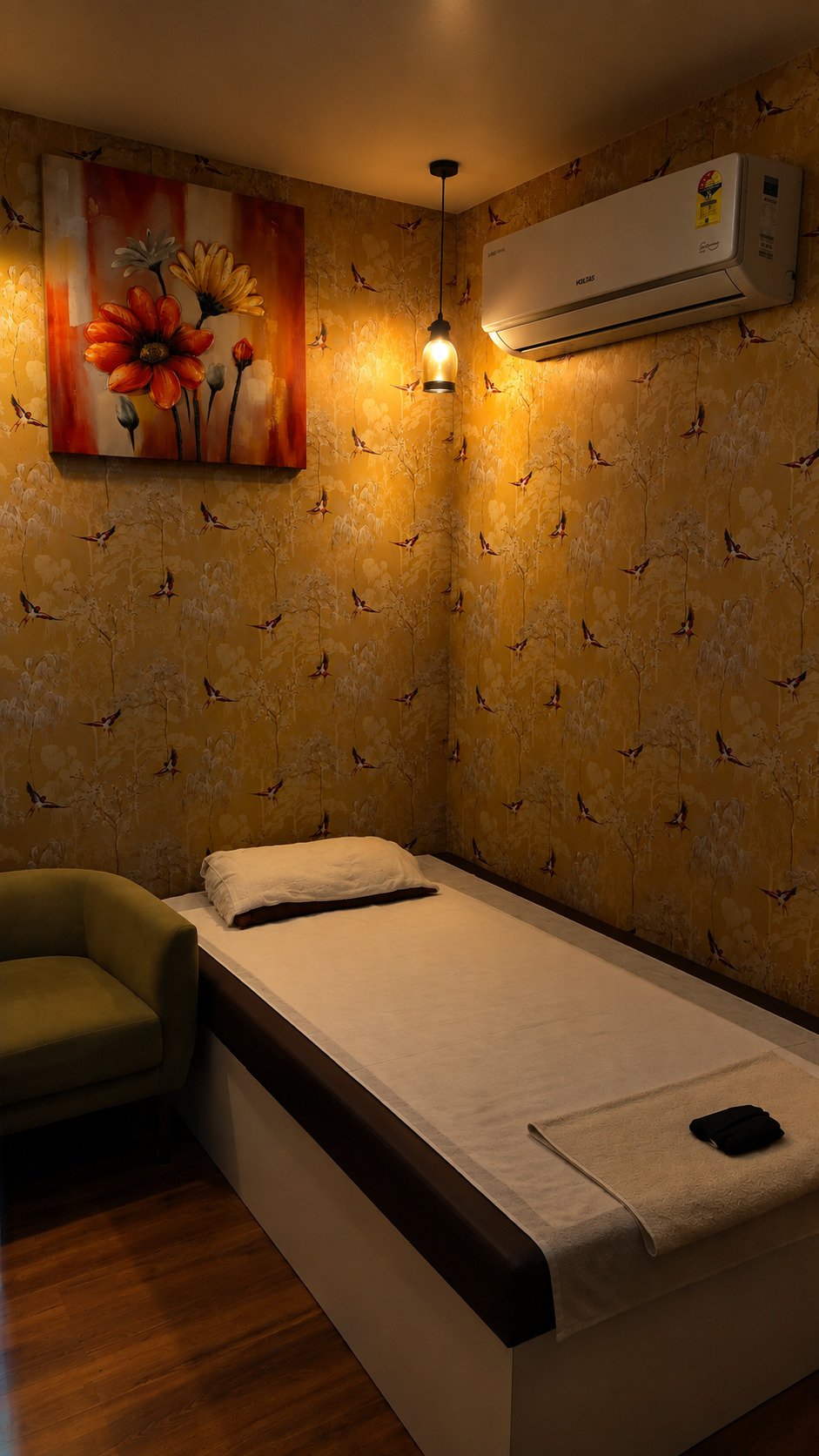 Amore Luxury Spa massage room in Chandigarh